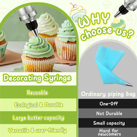 FANTEXY syringe in hand demonstrating comfortable grip and controlled icing flow