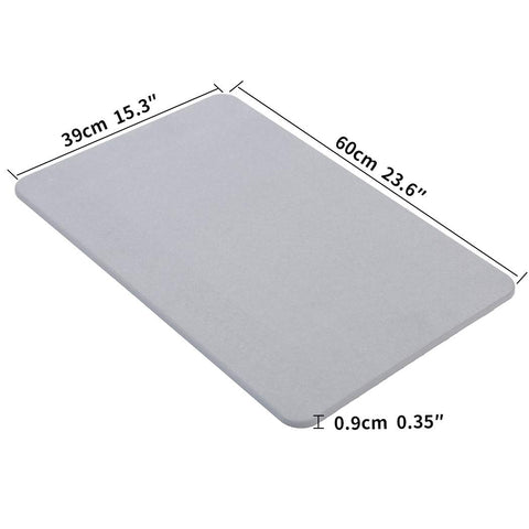 FanWayer mat placed inside shower area demonstrating water draining benefit