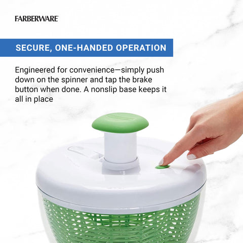 Farberware clear bowl used as serving dish for versatile meal prep