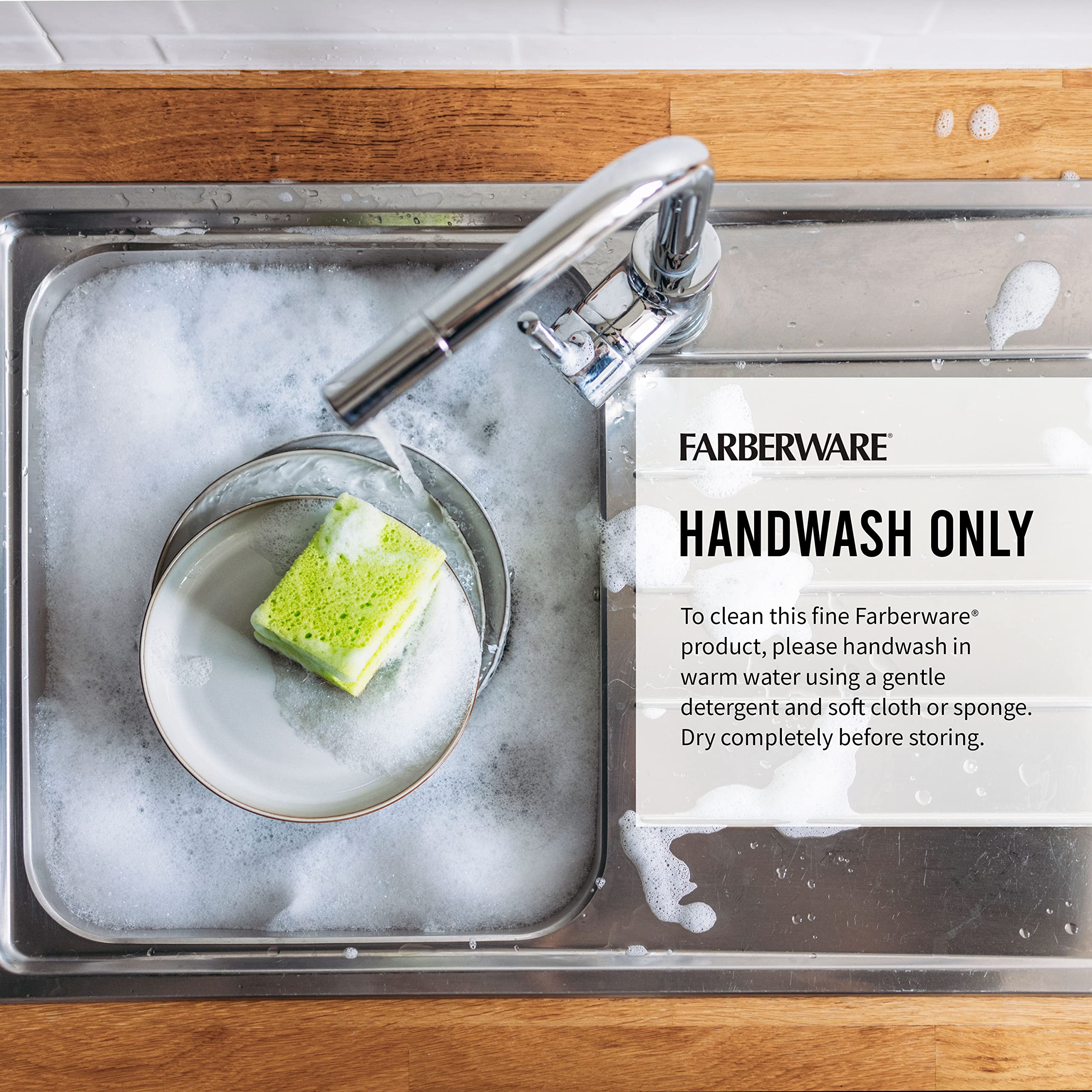 Farberware bread knife slicing loaf showing clean, non-crushing cuts