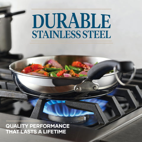 Farberware stockpot image demonstrating large capacity and sturdy build for family meals