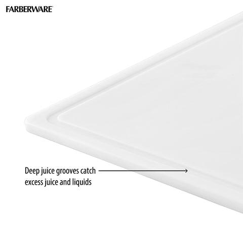 Farberware close detail showing knife-safe surface that preserves blades
