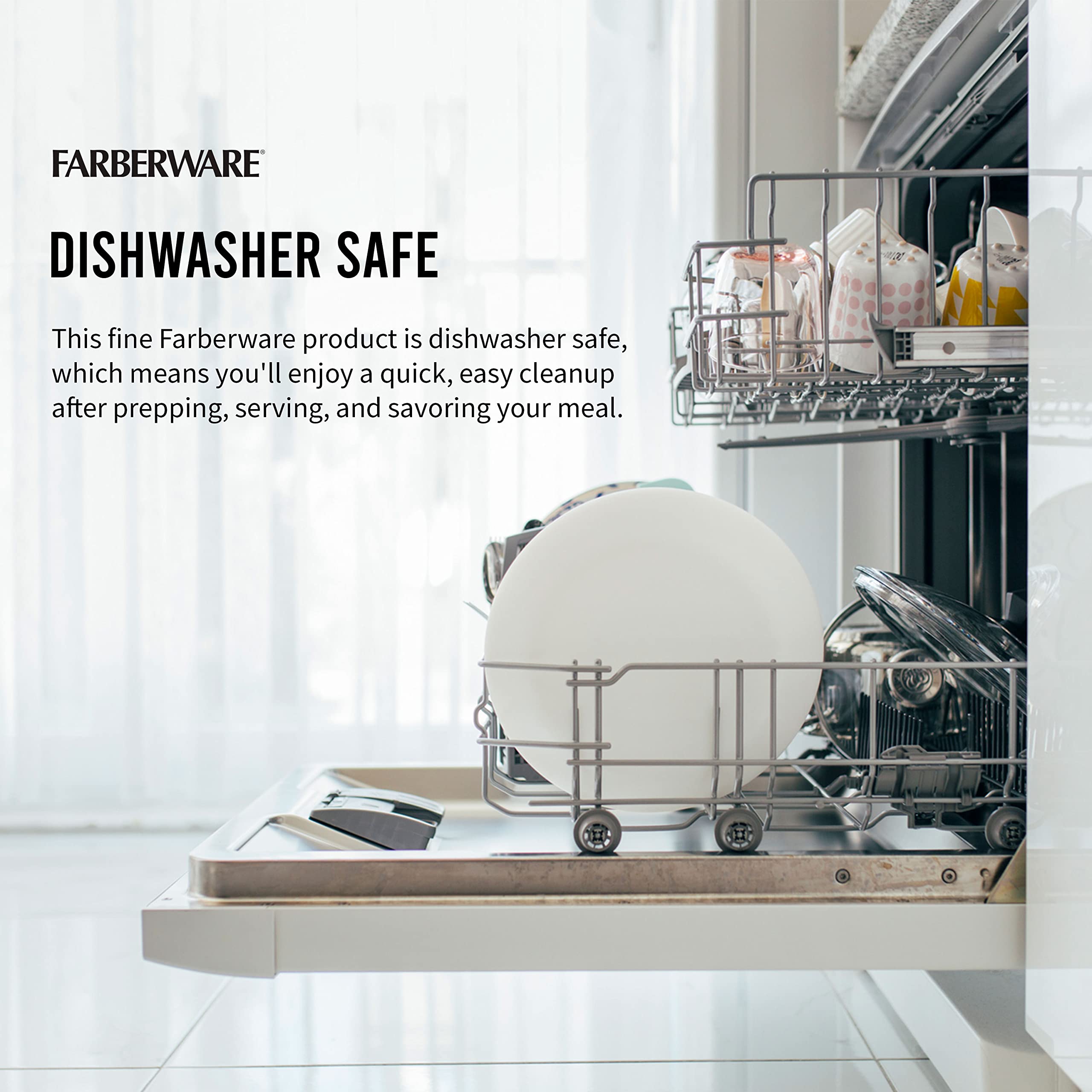 Farberware stacked with other boards for versatile kitchen storage