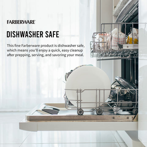 Farberware stacked with other boards for versatile kitchen storage