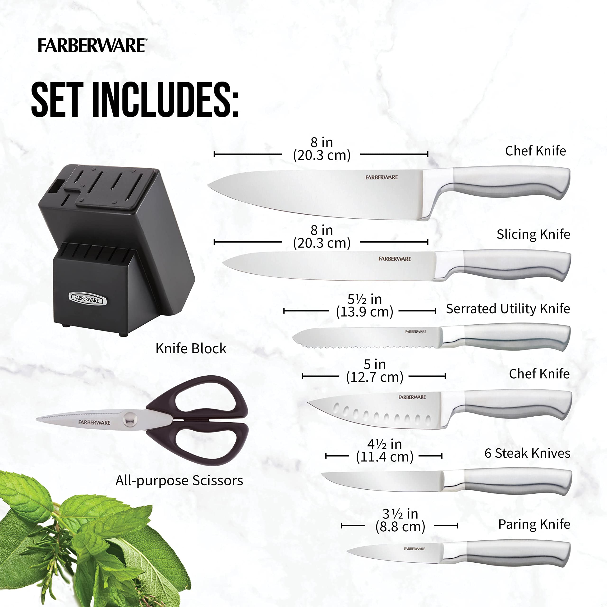 Farberware slicer blade detail highlighting smooth surface for even slicing