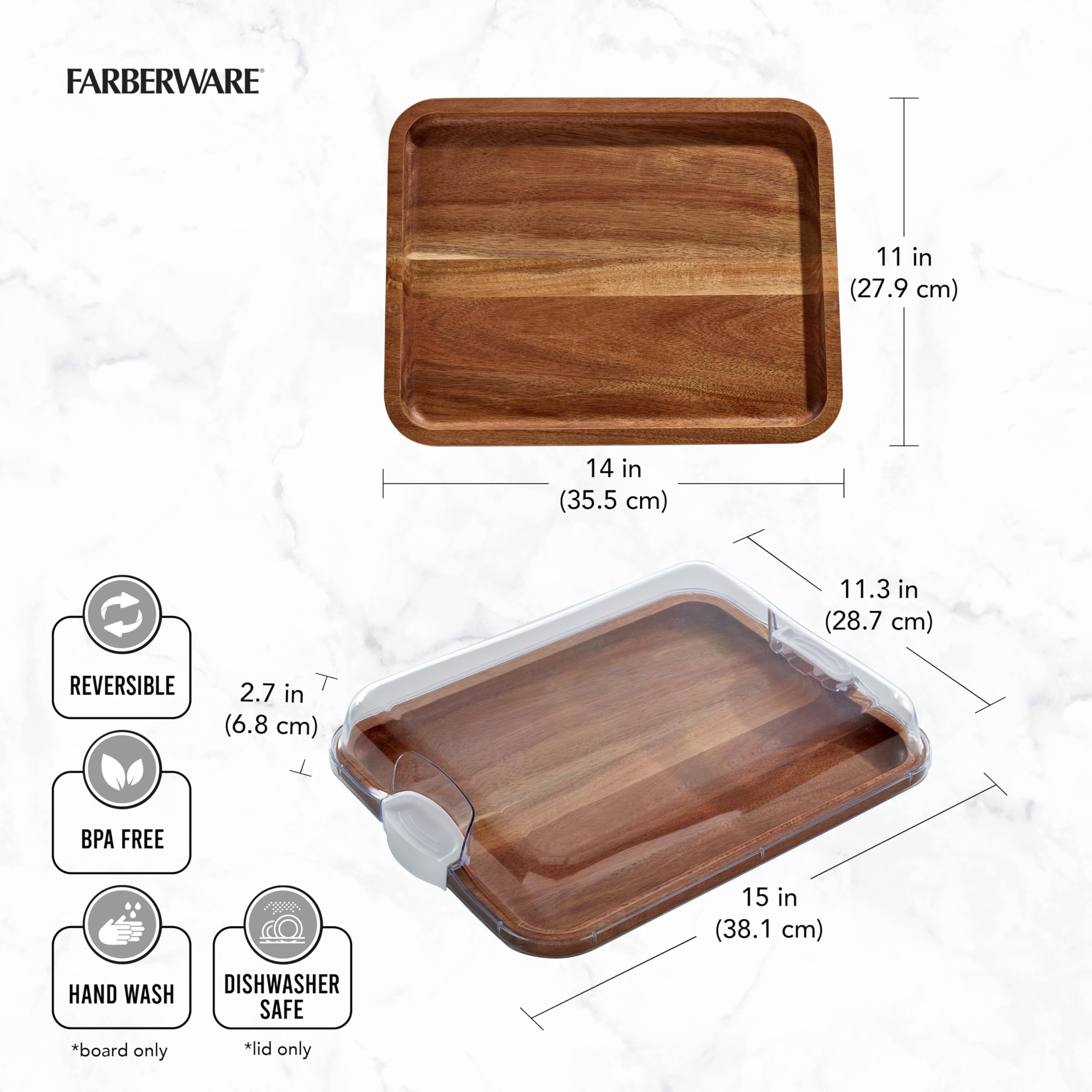 Farberware board shown in a car trunk illustrating stable transport and protection