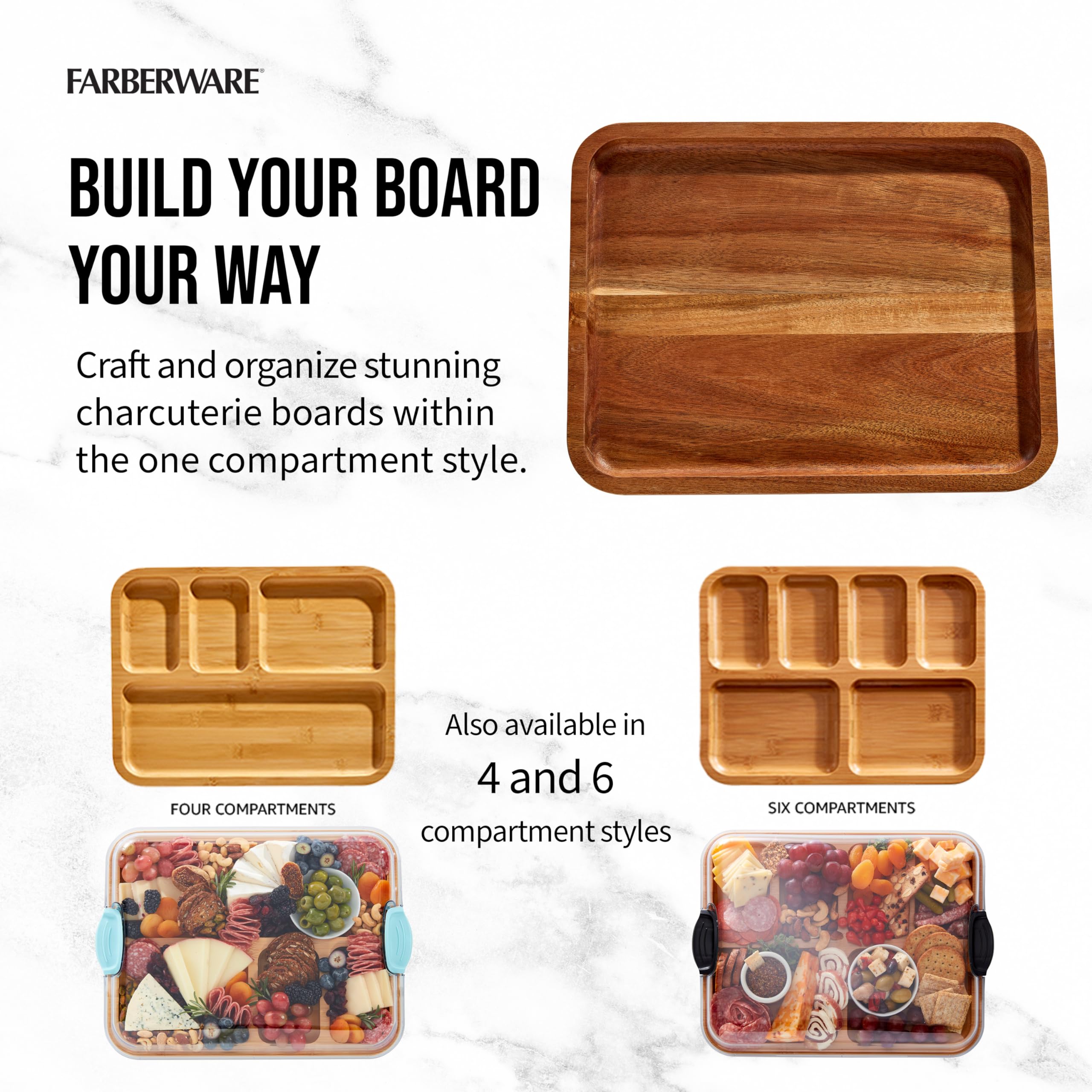 Farberware reversible surface closeup displaying smooth cutting side for reliable prep