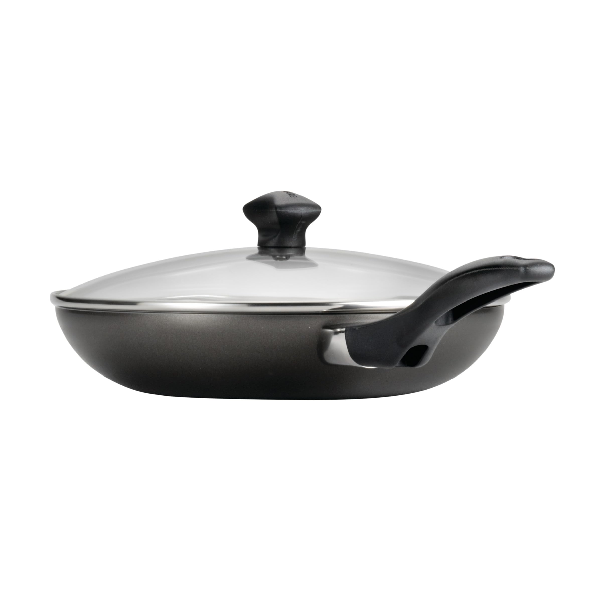 Farberware two saucepans stacked to show nesting and compact storage convenience