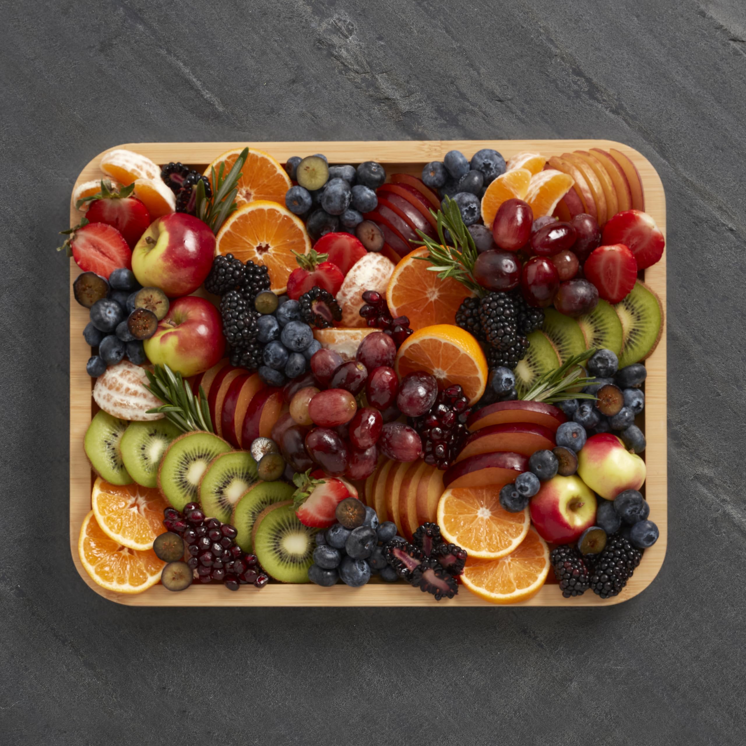 Farberware board next to utensils to show size for planning portions