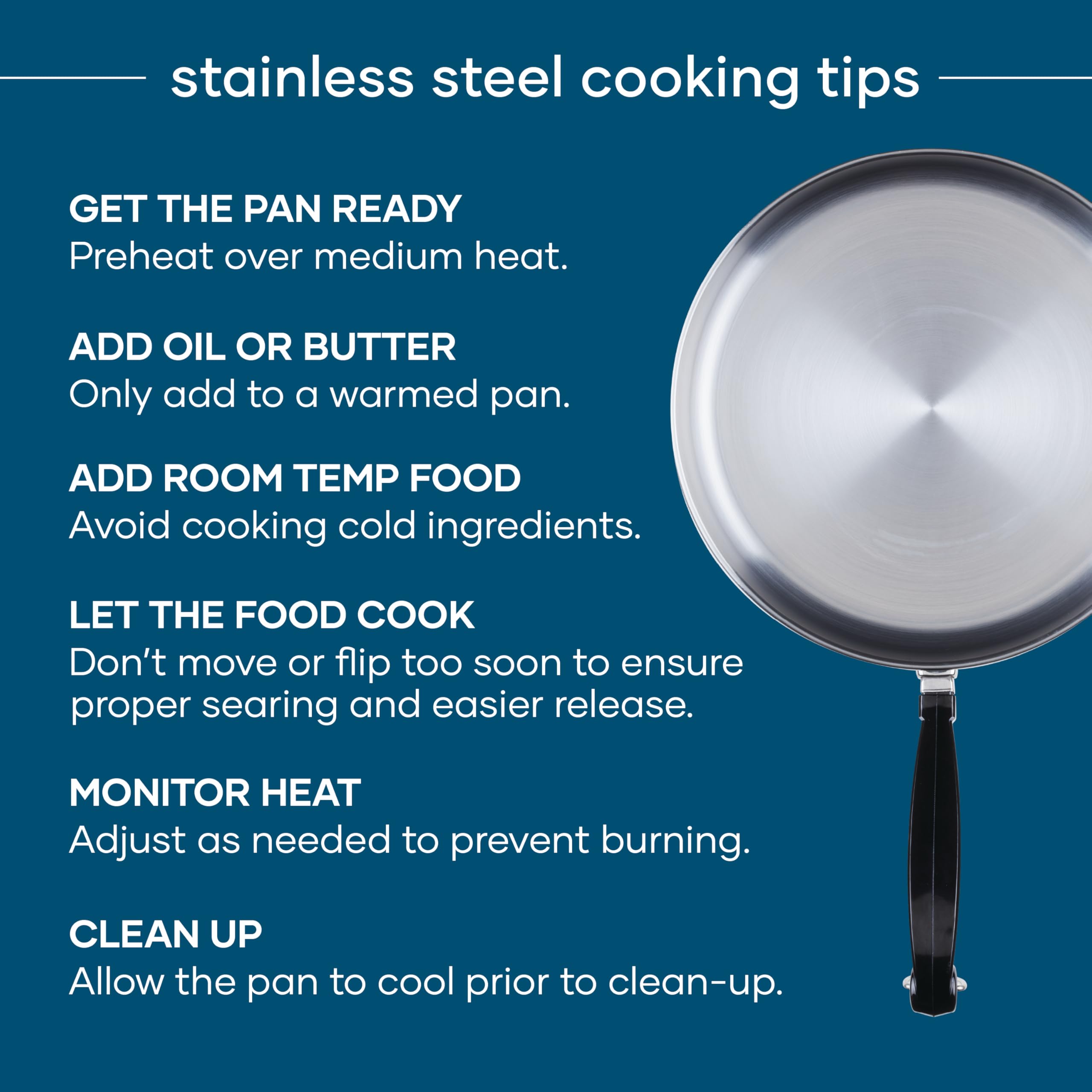Farberware base profile highlighting full-cap aluminum core for even heat distribution