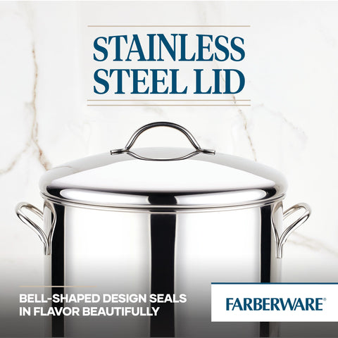 Farberware on induction cooktop showing compatibility and quick heating