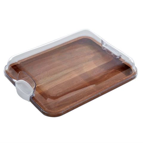 Farberware closeup of acacia wood grain emphasizing durability and warm appearance