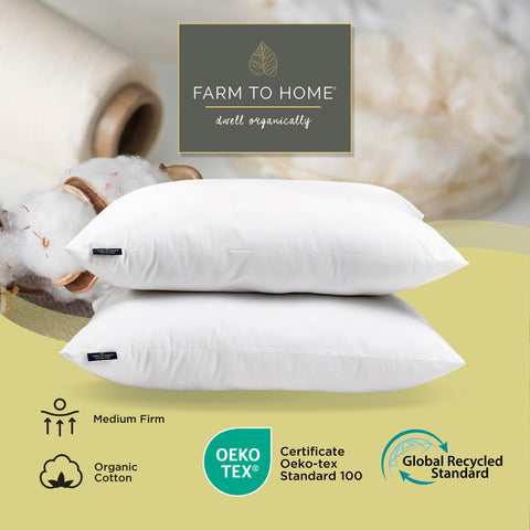 Farm To Home view of recycled polyester fill texture offering supportive loft