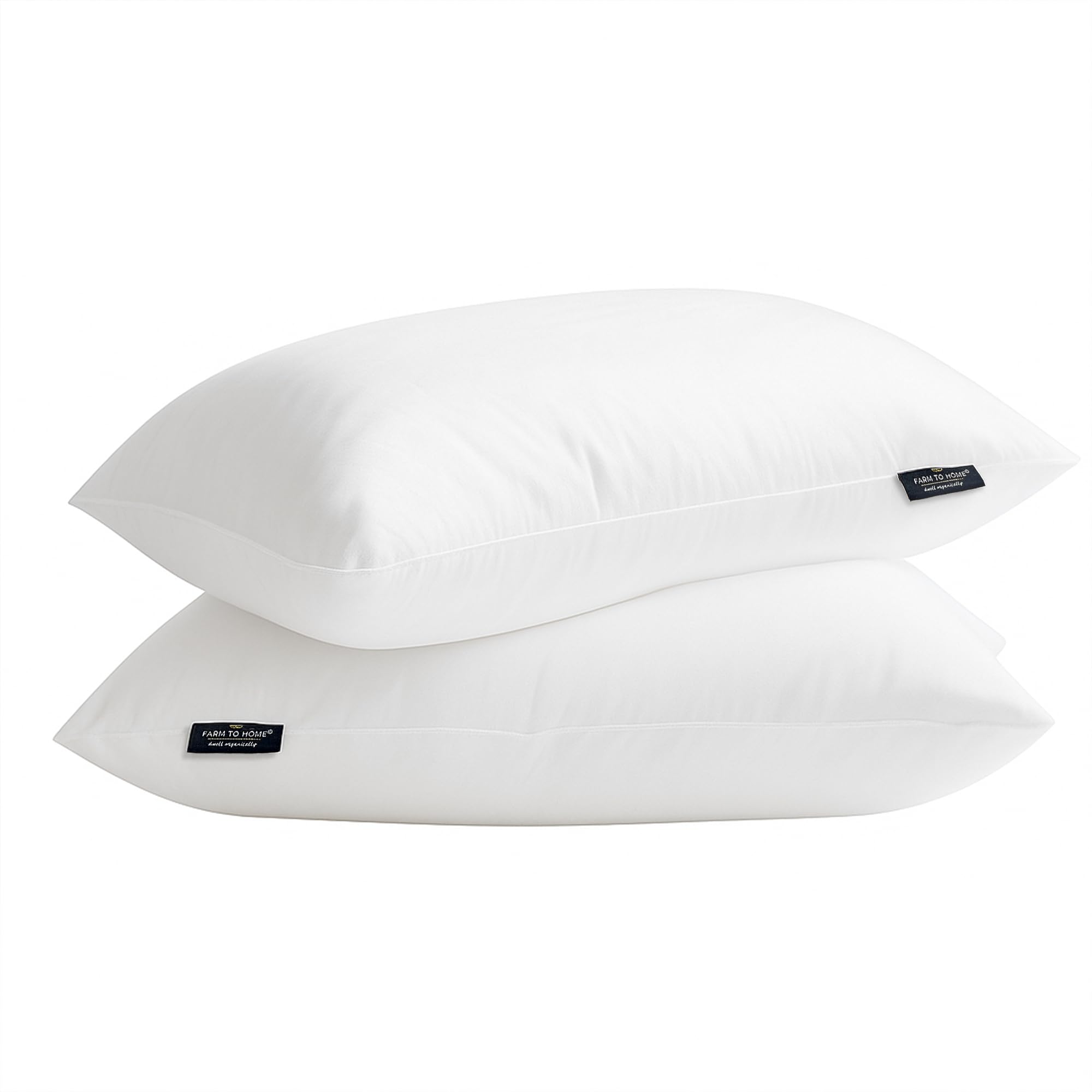 Farm To Home front packaging showing pillow pair and benefits