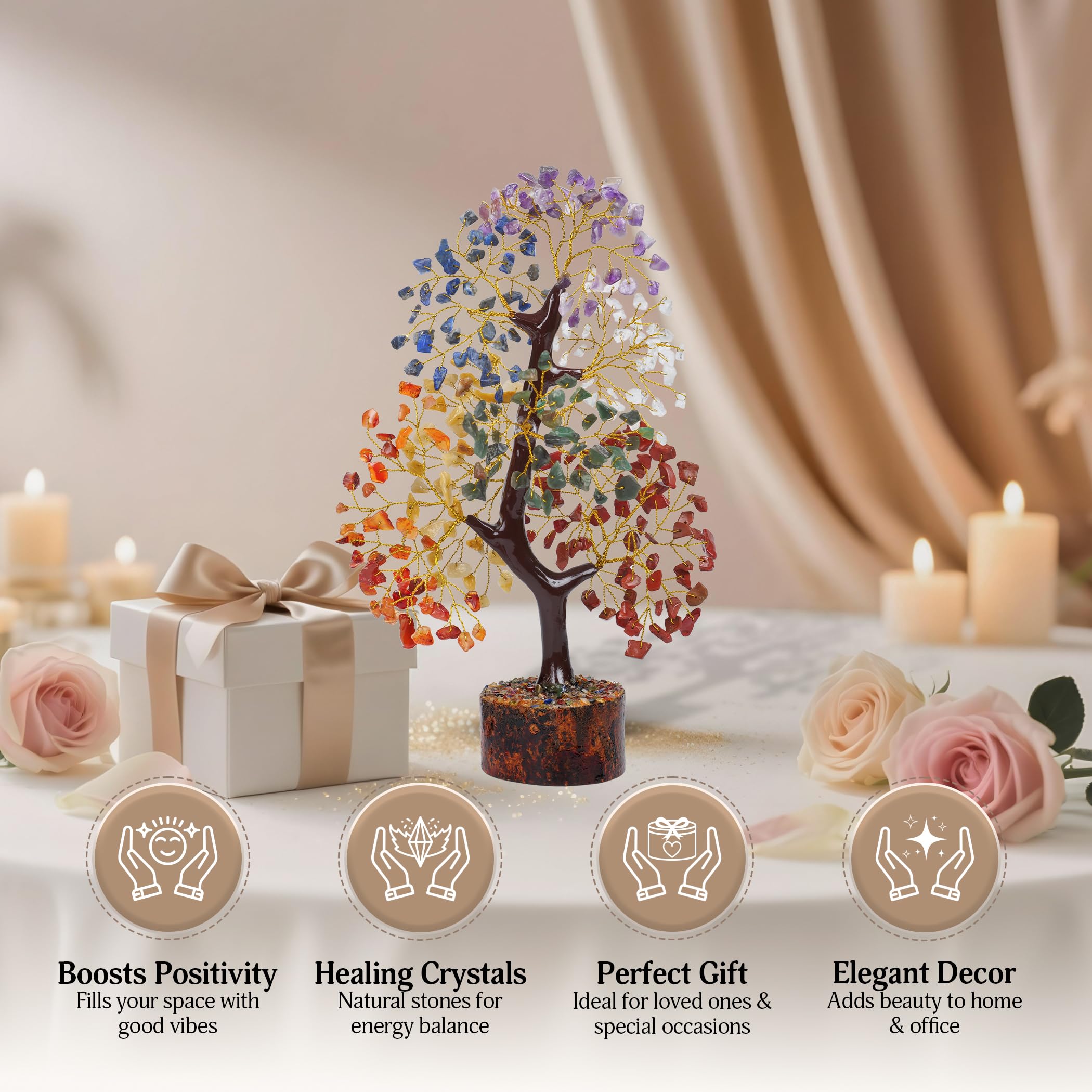 FASHIONZAADI hands holding tree to show scale and ready-to-gift presentation