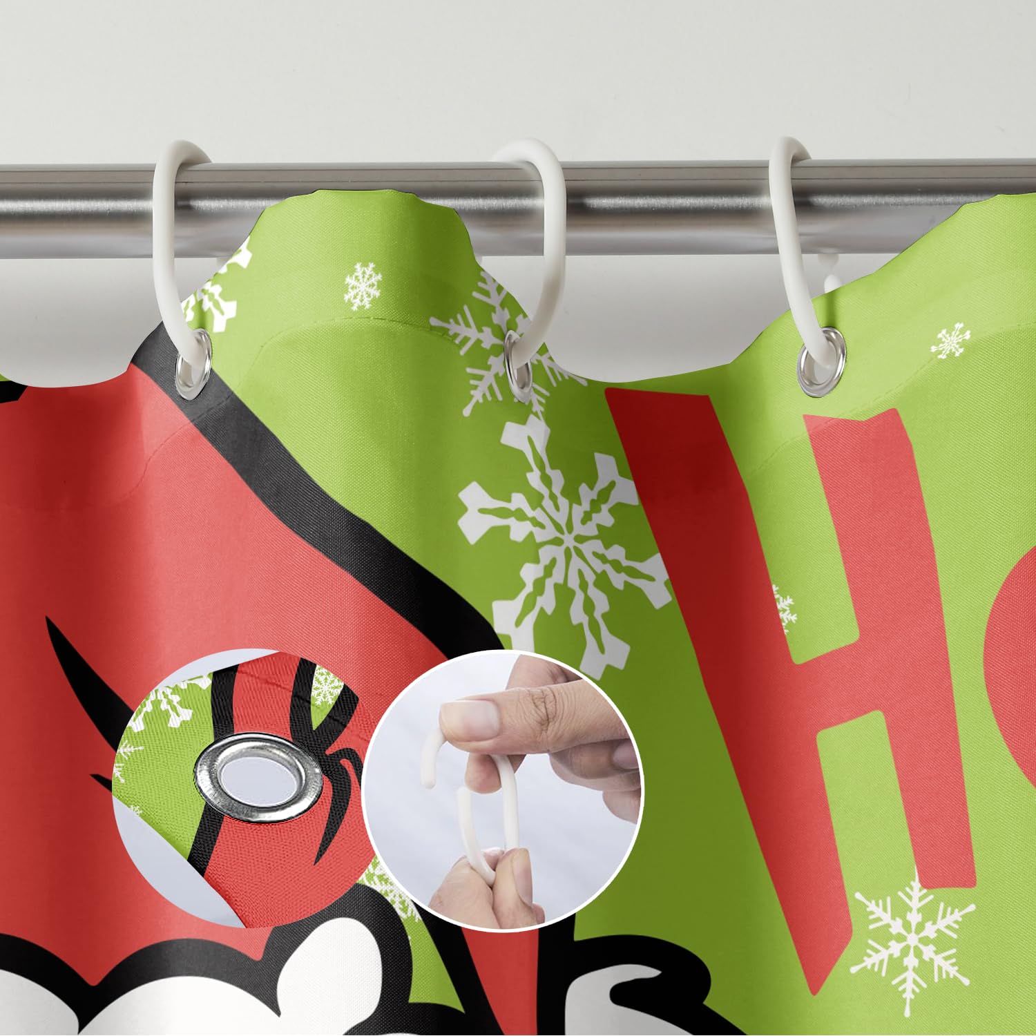 FASIBULEI styled holiday bathroom with towel and decor demonstrating festive ambiance