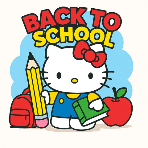 Fast Forward Hello Kitty inside a child’s backpack demonstrating easy portability