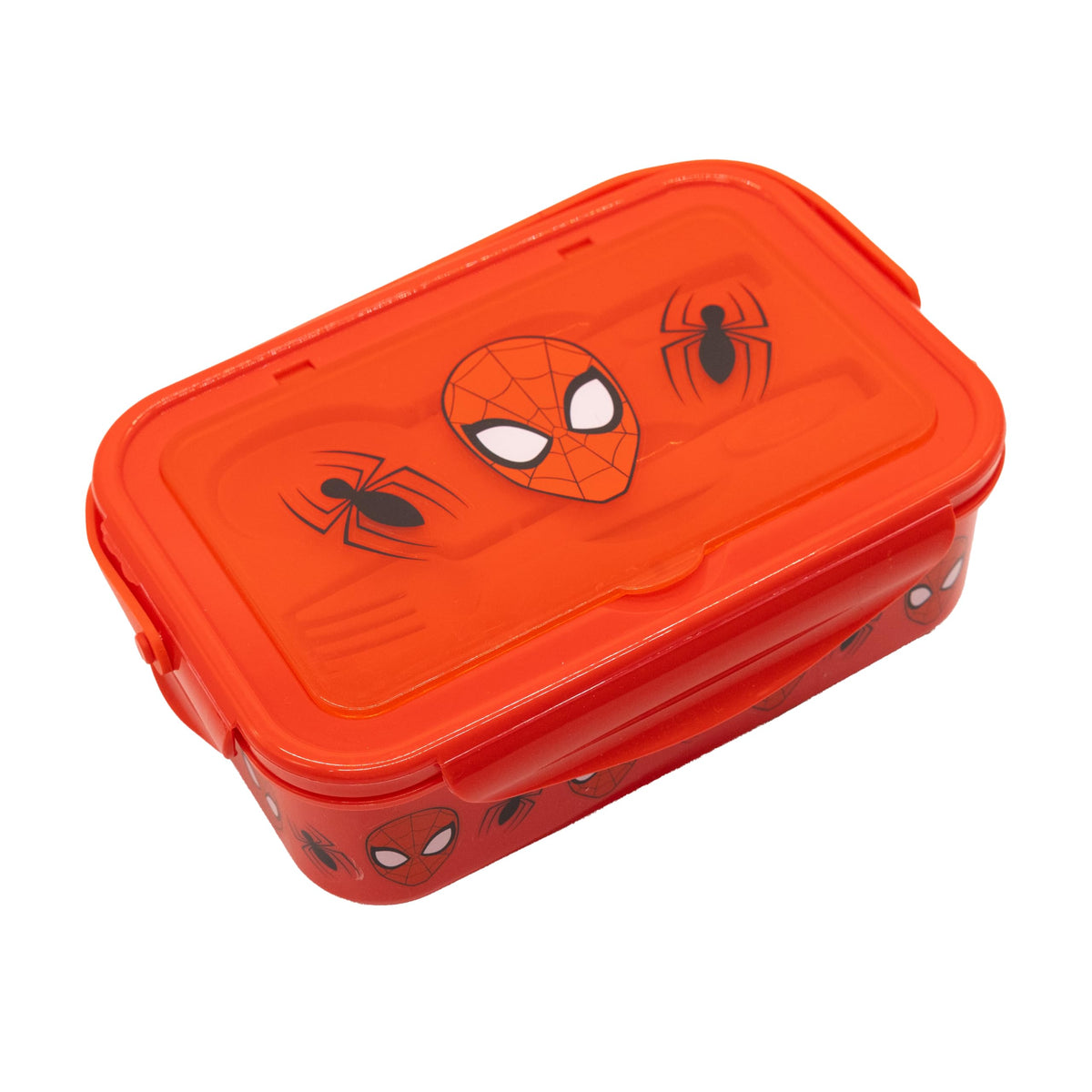 Fast Forward Spiderman front view showing bold artwork and secure snap lid, adds excitement