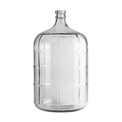 FastRack 5 gallon carboy front view showing clear glass and capacity benefit