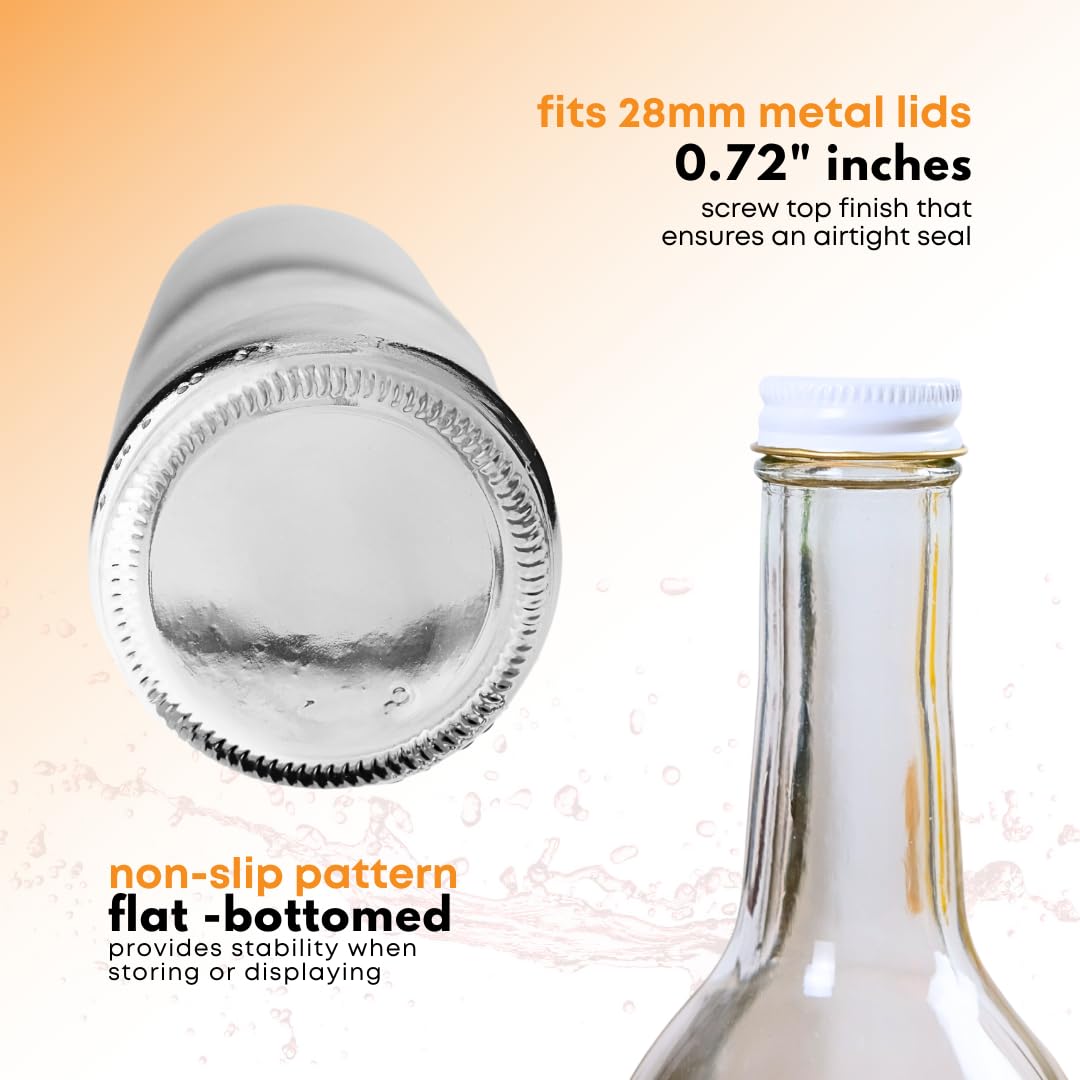 FastRack clear 750ml glass bottle demonstrating color clarity and beverage visibility