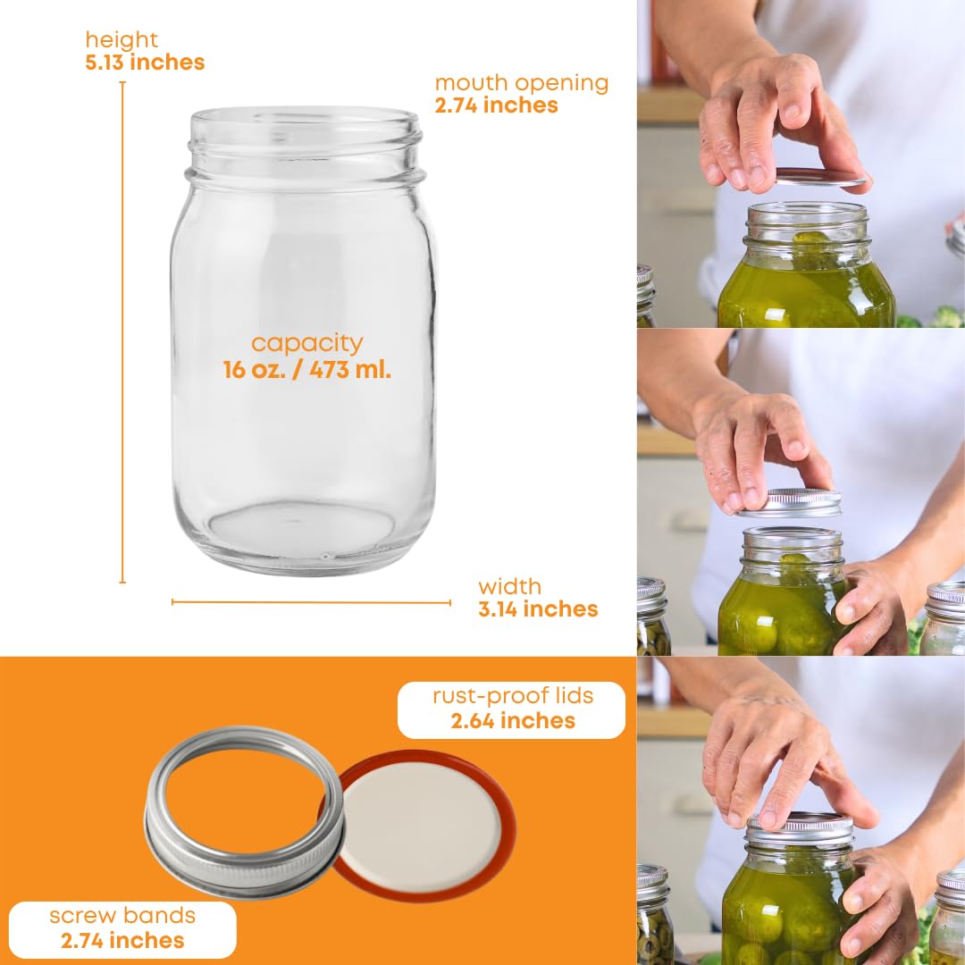 FastRack side profile of jar showing clear durable glass for visibility and freshness