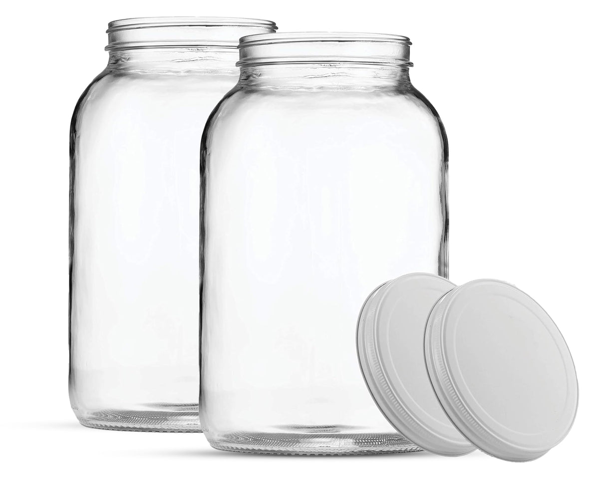 FastRack front view showing the two 1-gallon jars and white lids, durable storage visible