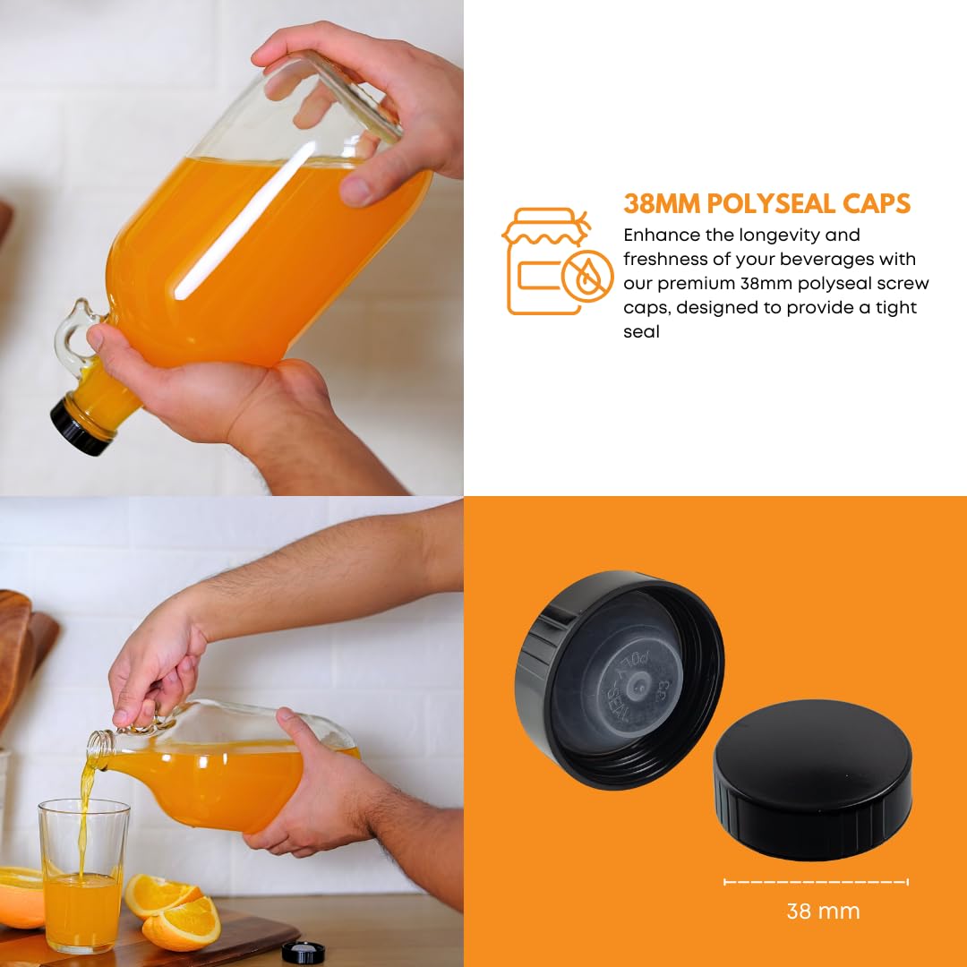 FastRack glass jug filled with juice in a kitchen setting showing visibility and freshness