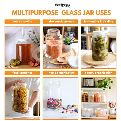 FastRack jars arranged in pantry illustrating organized dry goods storage benefit
