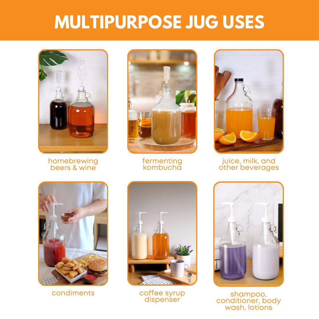 FastRack jug next to standard water bottle for scale to visualize 1 gallon capacity