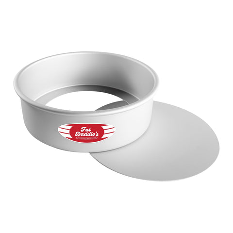 Fat Daddio's front view of 9x3 cheesecake pan showing clean rim and sturdy wall for even baking