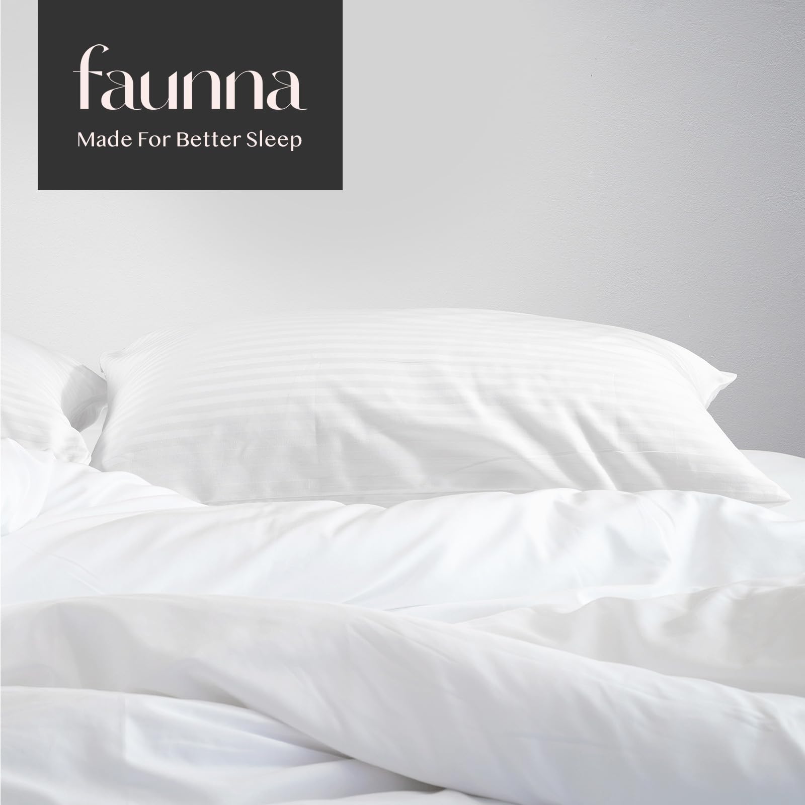 FAUNNA wash-care label and OEKO-TEX tag showing certified safety and easy laundering