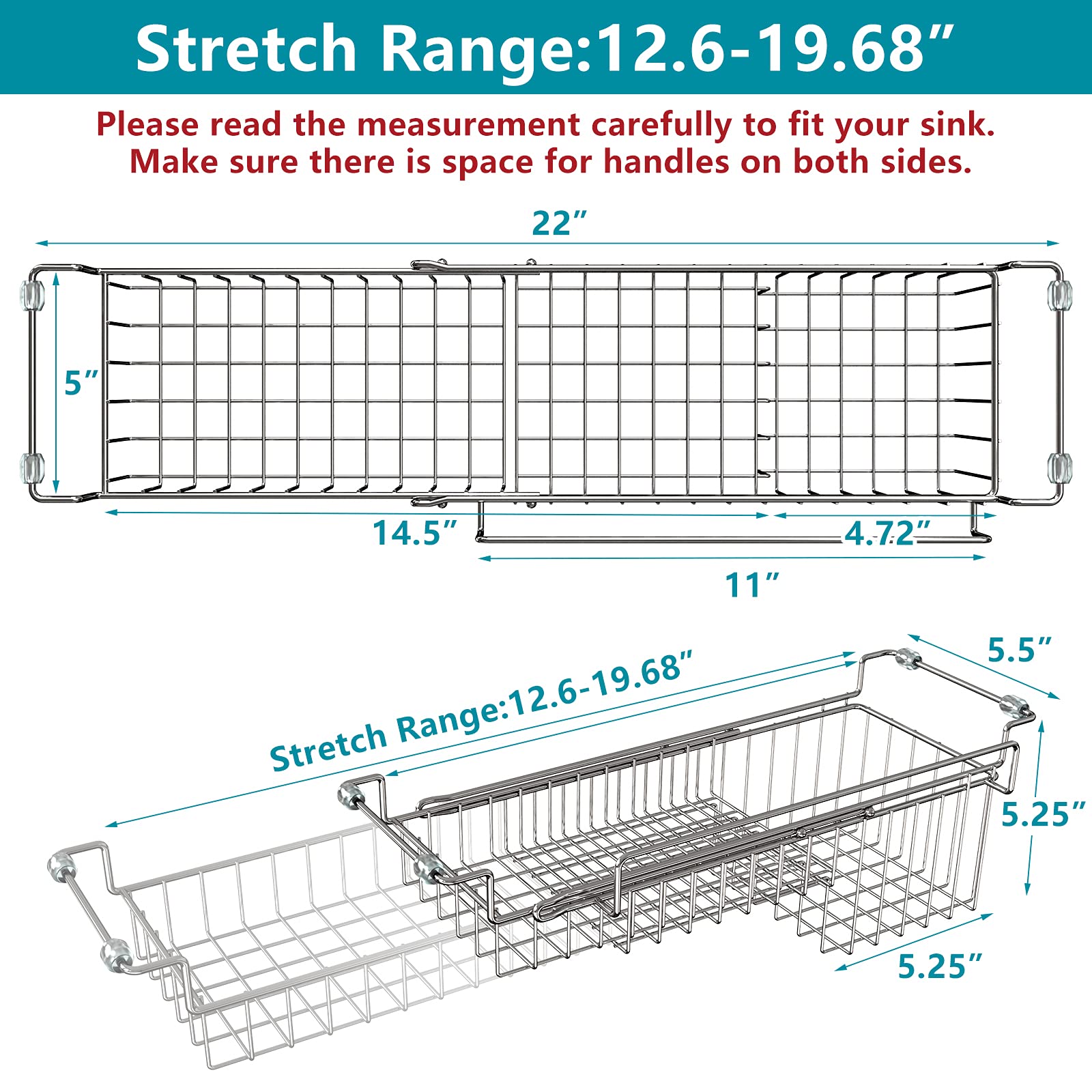 FavoThings interior dividers and rail holding brushes and hanging dish cloth efficiently