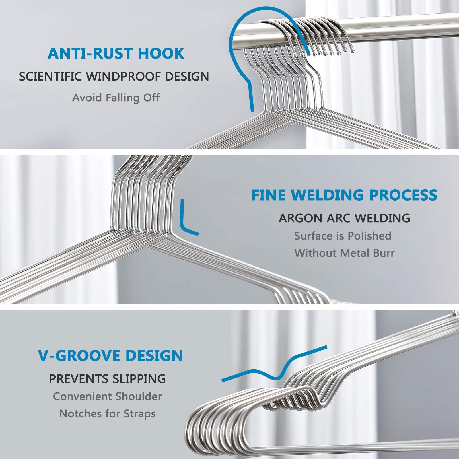 Fayleeko hanger hook detail demonstrating smooth rotation and strength