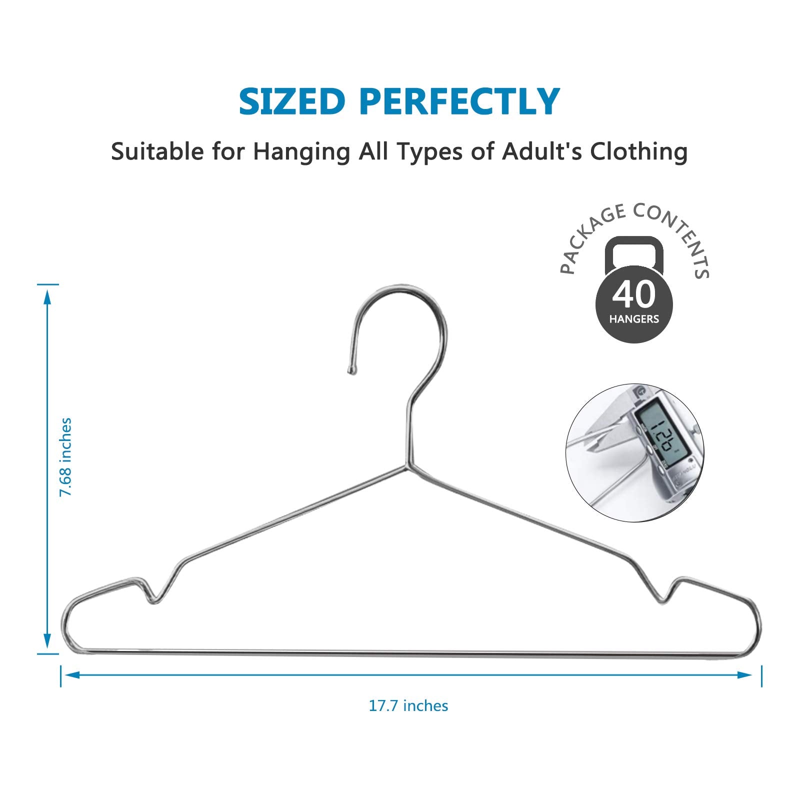Fayleeko hangers on closet rod creating tidy, space-saving storage