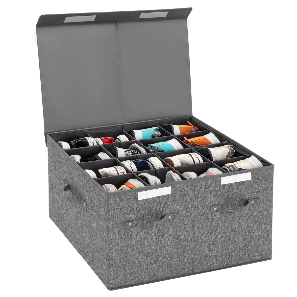 FBBABB front view with closed lid showing tidy, dustproof shoe storage