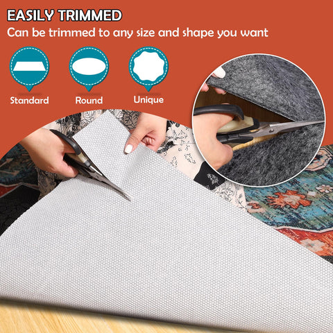 Fchuswty felt close-up fibers adding cushion and noise reduction