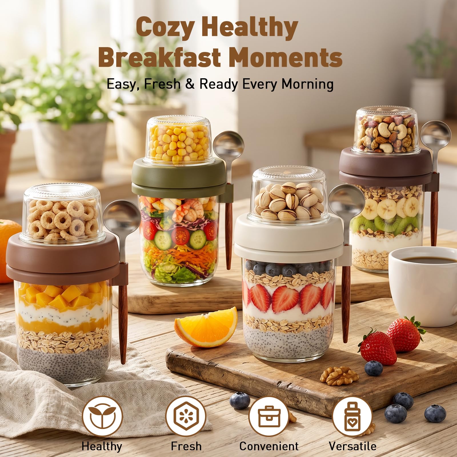Fcotsm close-up of the removable 4 oz top cup demonstrating separate topping storage benefit