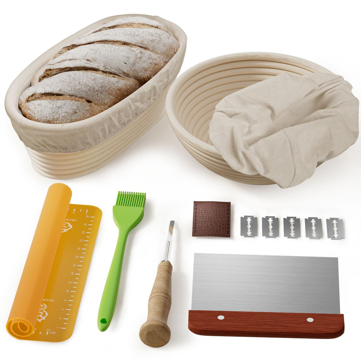 FDDAI banneton front packaging showing full starter kit benefits