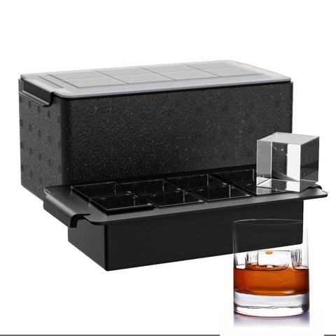 FDDBI front packaging of clear ice tray showing kit benefits and parts