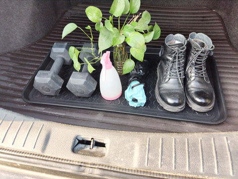 FDGARDEN tray under plant pots catching water and soil to protect flooring