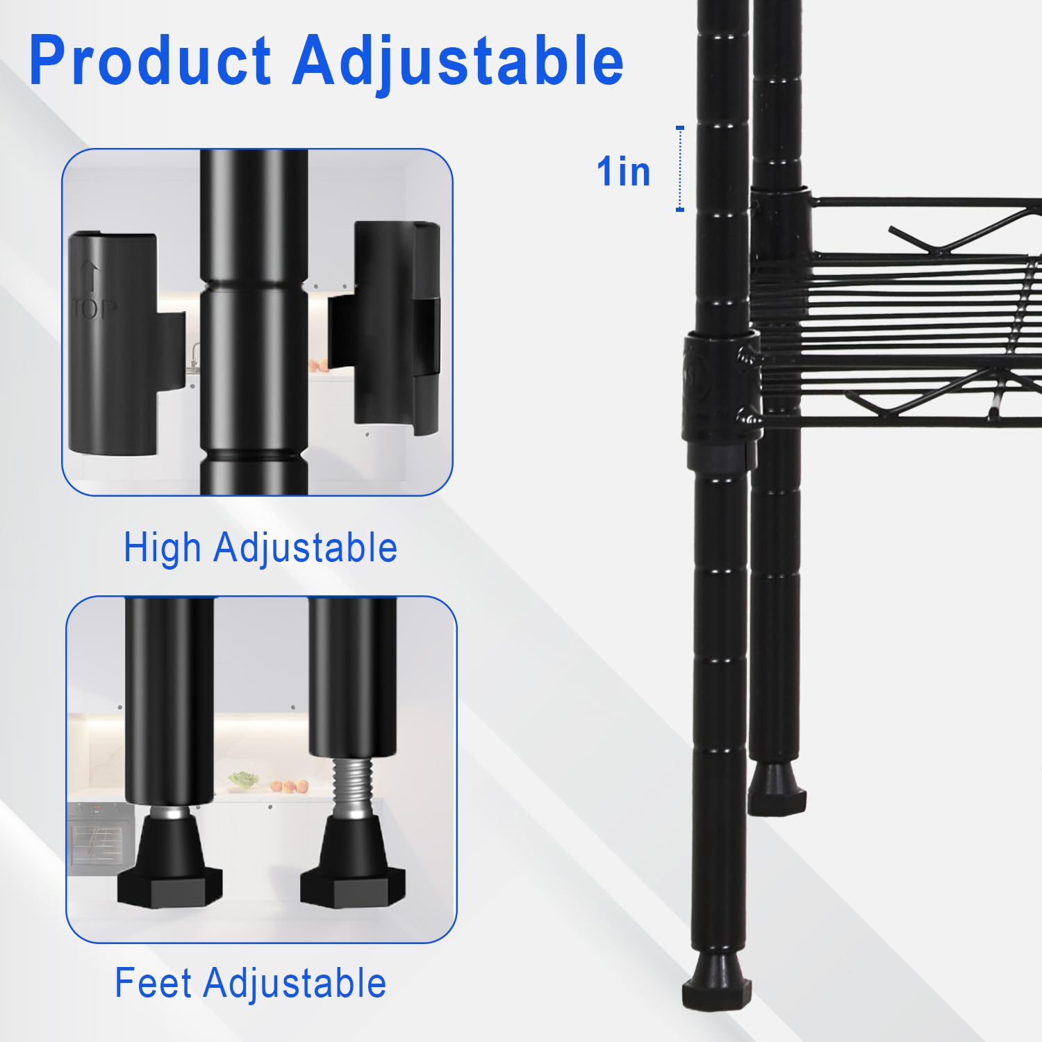 FDW detail of adjustable shelf clips showing quick customization advantage