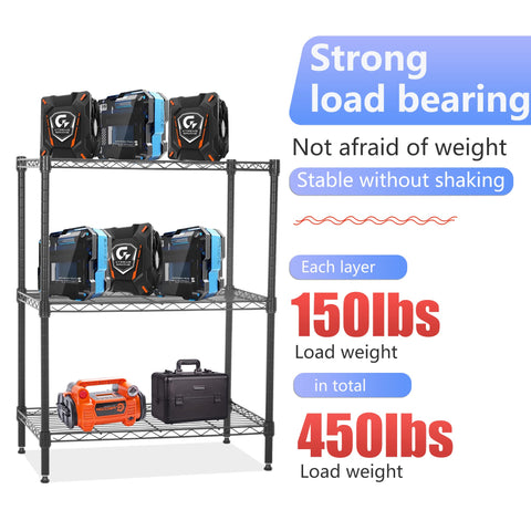 FDW shelf loaded with groceries and cans illustrating 150 lbs per shelf weight capacity benefit