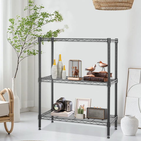 FDW shelf size comparison with storage bin to show compact footprint and real-world scale
