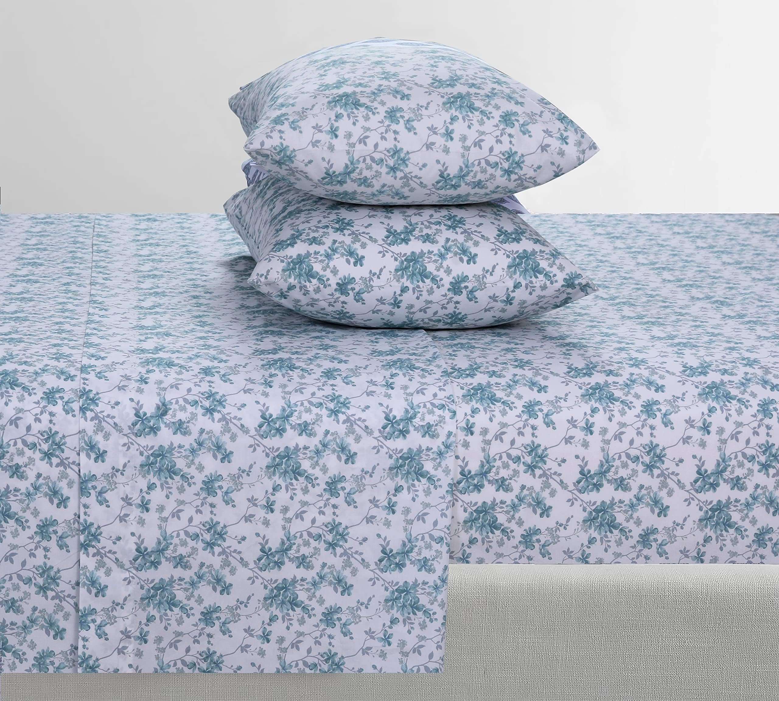 FEATHER & STITCH fitted sheet on mattress demonstrates secure 16 inch deep-pocket fit