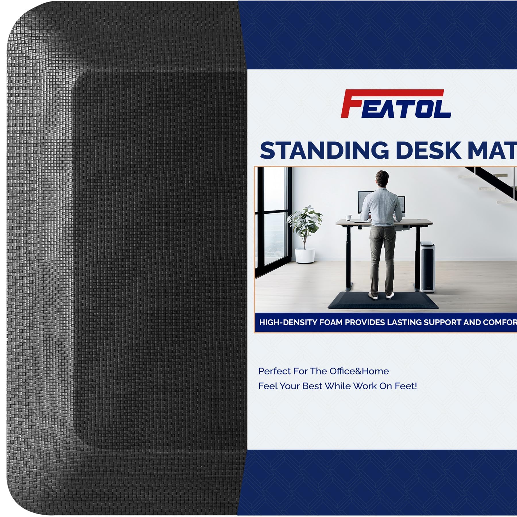 FEATOL front view showing full mat and supportive cushioning benefit