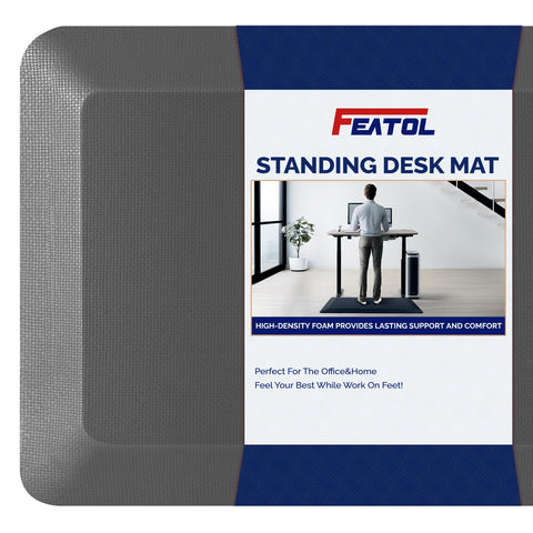 FEATOL front view of mat showing full surface and thickness benefit