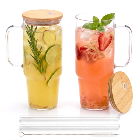 FECBK front view of two tumblers showing packaging and contents benefit durable set