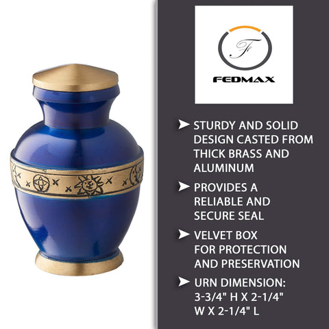 Fedmax close-up of urn finish showing smooth texture and lasting appearance