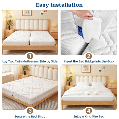 FeelAtHome hotel guestroom setup converting twins to comfortable king bed