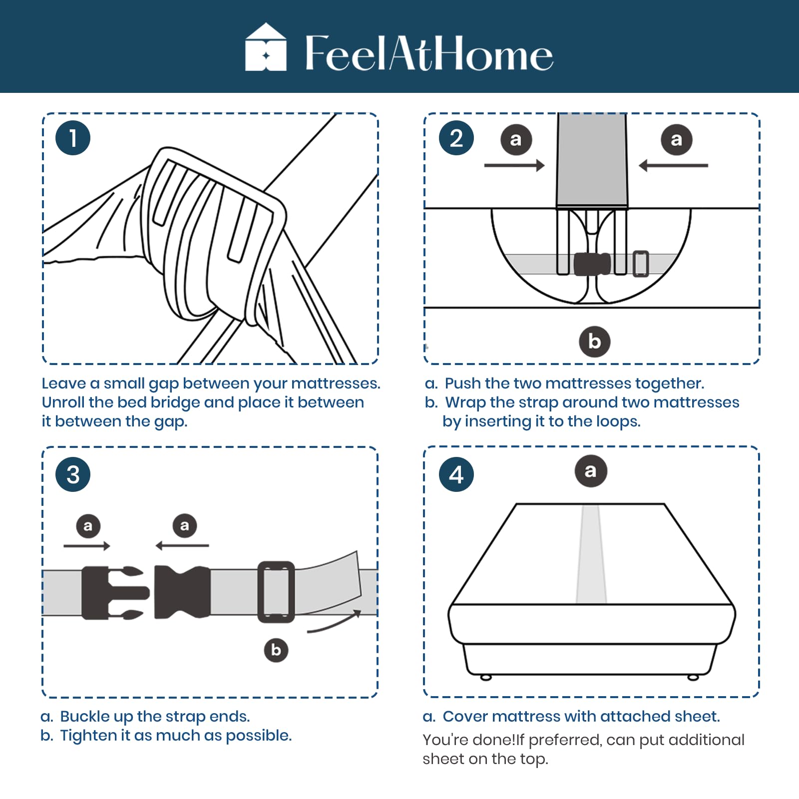 FeelAtHome bedroom lifestyle setup ready for guests and easy conversion